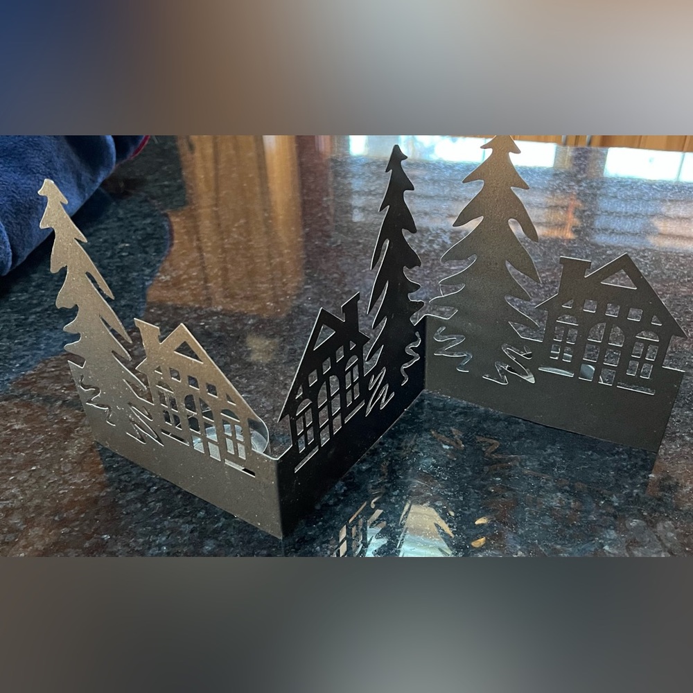 Bronze house votive holder